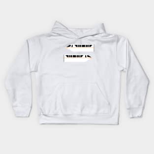 Minimal Monorail Peach Kids Hoodie